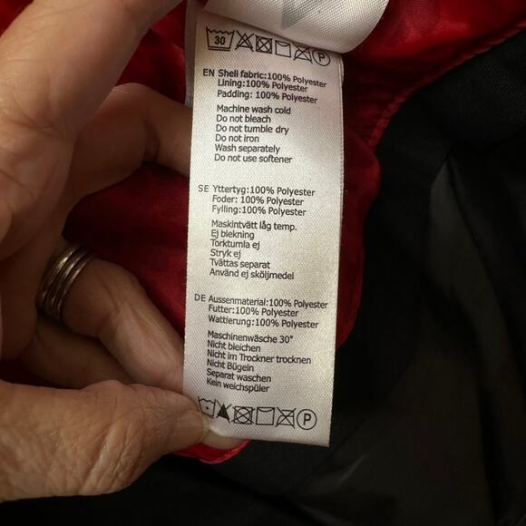 WEARCOLOUR Black Red Lined‎ Hooded Jacket Men's Size L Waterproof Snow Ski Coat - Picture 10 of 14